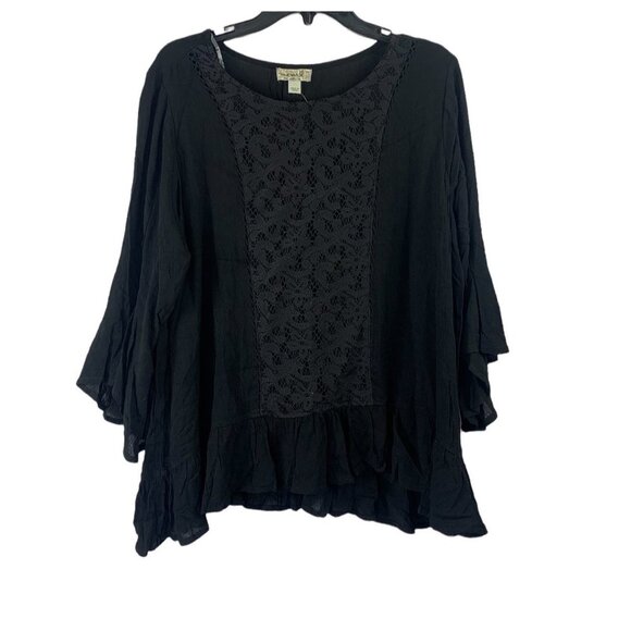 ONE WORLD Tops - One World Women's Black Lightweight Top